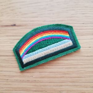 Vintage 90s Girl Scout Rainbow Patch